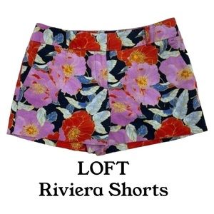 LOFT Two Pocket Riviera Shorts in Blooming Floral. Size 4